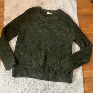 La Hearts Dark Green Crew Neck Sweater